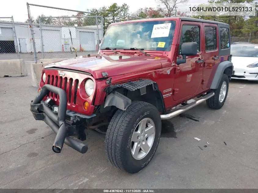 1C4HJWDG1DL529133 2013 Jeep Wrangler Unlimited Sport