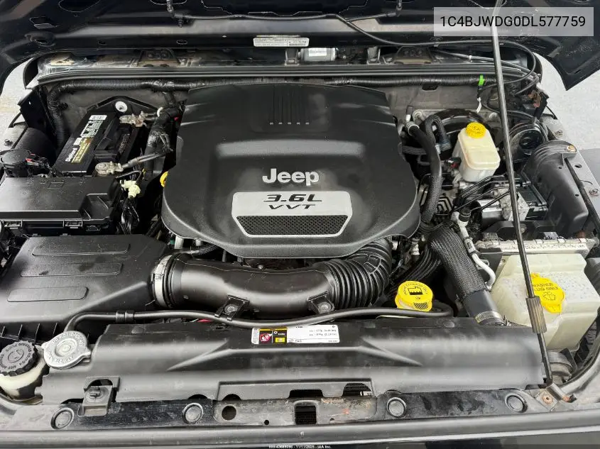 1C4BJWDG0DL577759 2013 Jeep Wrangler Unlimited Sport