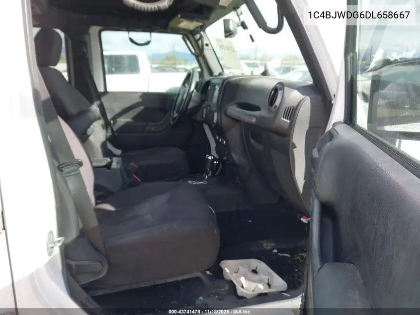 1C4BJWDG6DL658667 2013 Jeep Wrangler Unlimited Sport