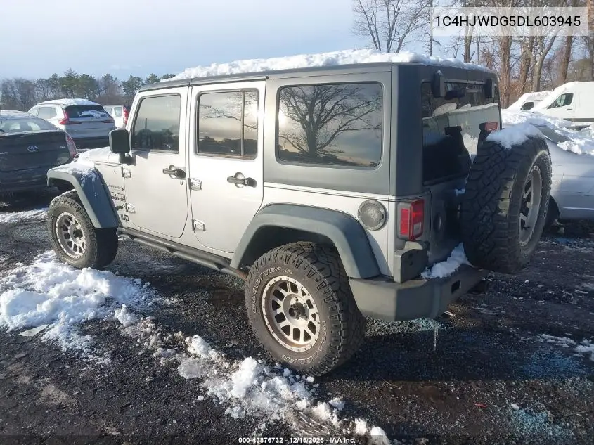 1C4HJWDG5DL603945 2013 Jeep Wrangler Unlimited Sport