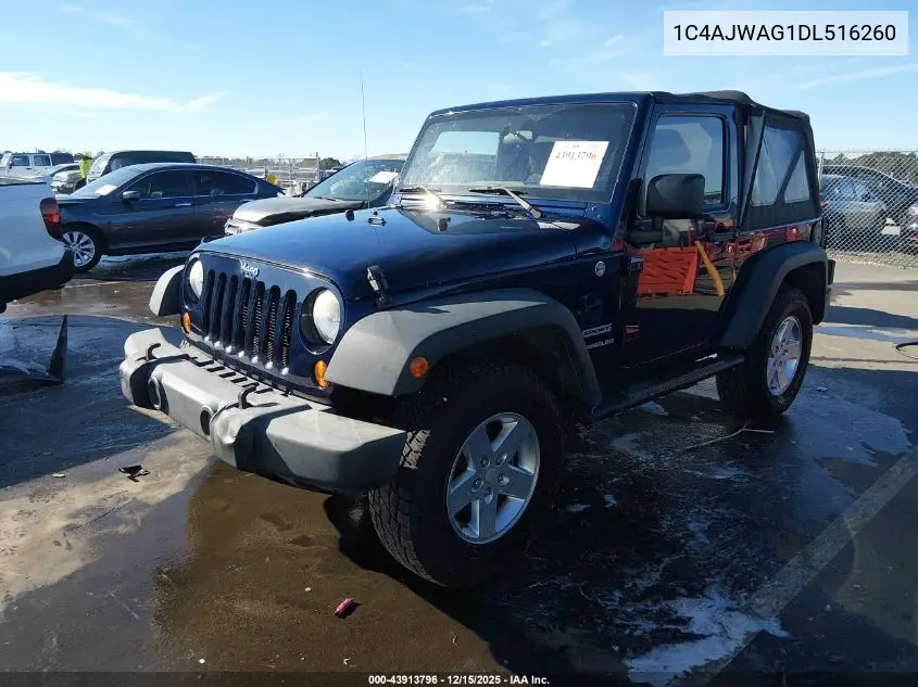 1C4AJWAG1DL516260 2013 Jeep Wrangler Sport