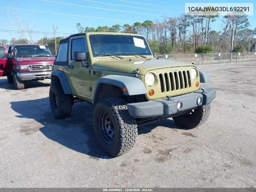 1C4AJWAG3DL692291 2013 Jeep Wrangler Sport