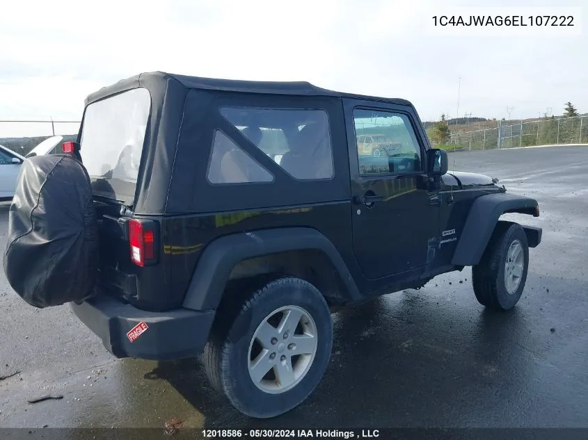 1C4AJWAG6EL107222 2014 Jeep Wrangler Sport