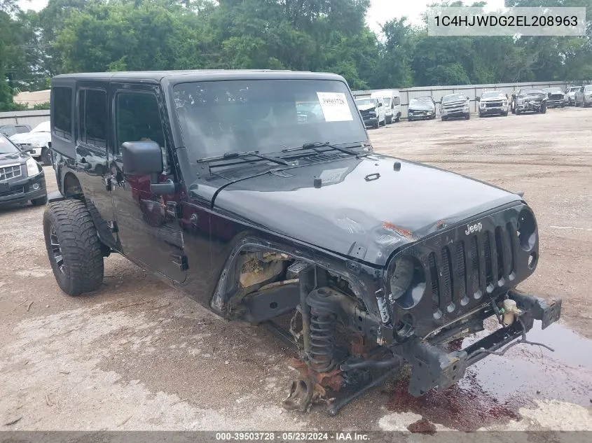 2014 Jeep Wrangler Unlimited Sport VIN: 1C4HJWDG2EL208963 Lot: 39503728