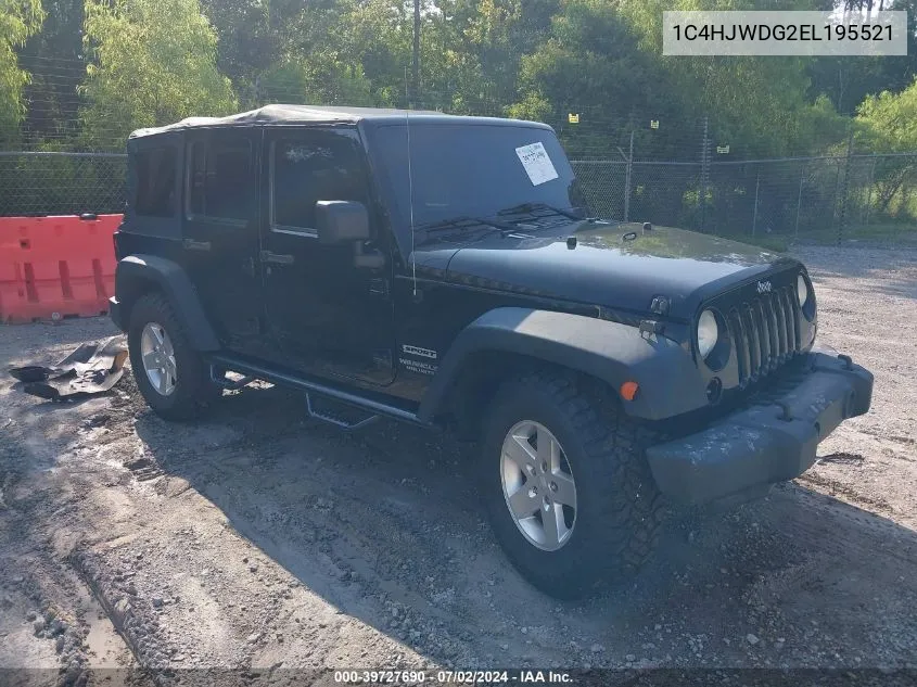 2014 Jeep Wrangler Unlimited Sport VIN: 1C4HJWDG2EL195521 Lot: 39727690