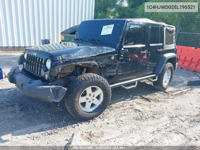 2014 Jeep Wrangler Unlimited Sport VIN: 1C4HJWDG2EL195521 Lot: 39727690