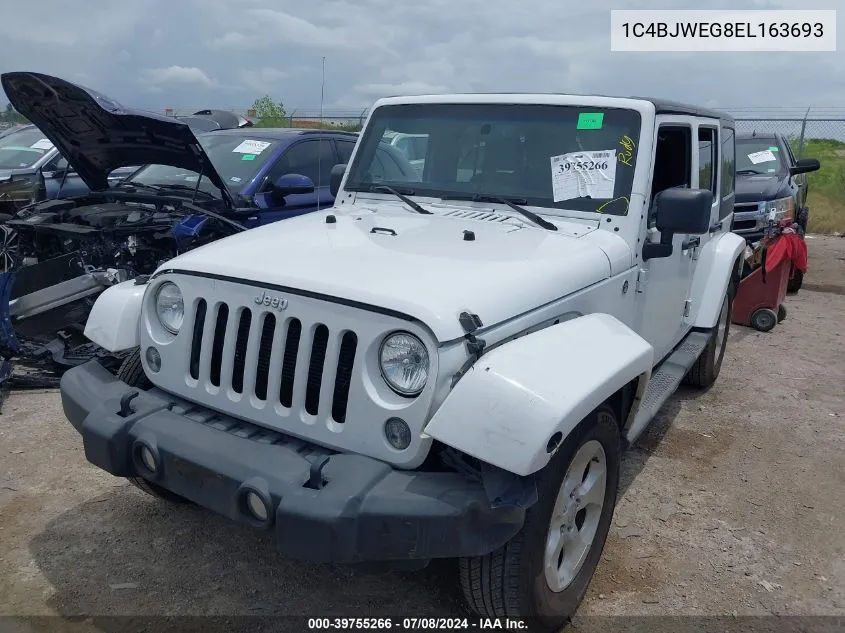 1C4BJWEG8EL163693 2014 Jeep Wrangler Unlimited Sahara