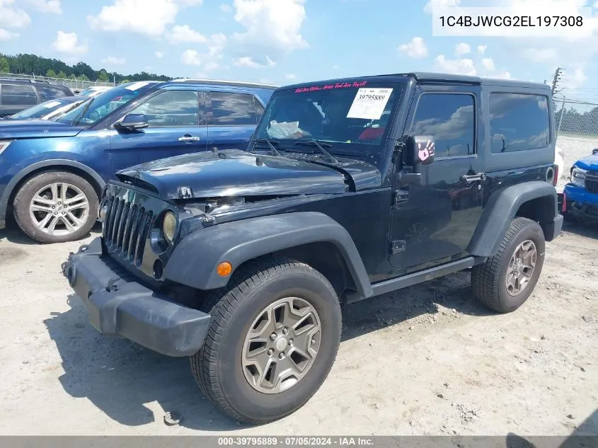 2014 Jeep Wrangler Rubicon VIN: 1C4BJWCG2EL197308 Lot: 39795889