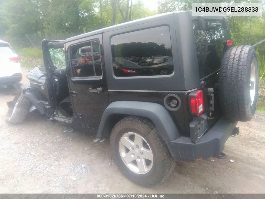 1C4BJWDG9EL288333 2014 Jeep Wrangler Unlimited Sport