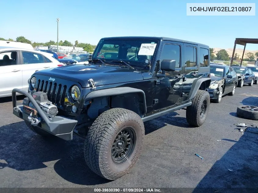 1C4HJWFG2EL210807 2014 Jeep Wrangler Unlimited Rubicon