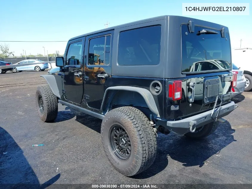 1C4HJWFG2EL210807 2014 Jeep Wrangler Unlimited Rubicon