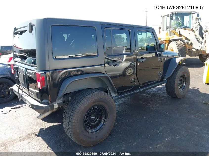 1C4HJWFG2EL210807 2014 Jeep Wrangler Unlimited Rubicon