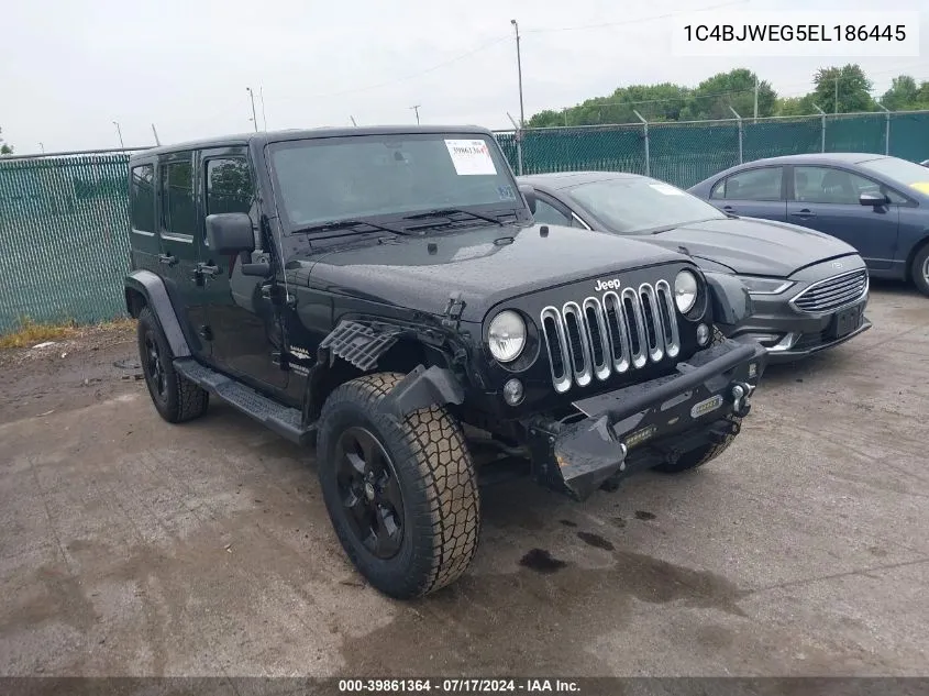 2014 Jeep Wrangler Unlimited Sahara VIN: 1C4BJWEG5EL186445 Lot: 39861364