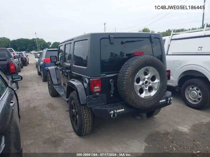 2014 Jeep Wrangler Unlimited Sahara VIN: 1C4BJWEG5EL186445 Lot: 39861364