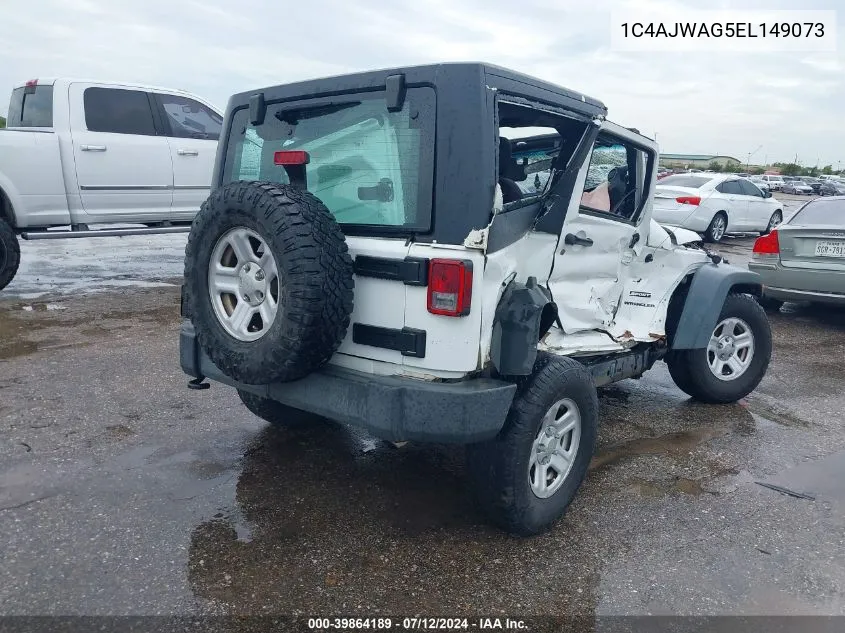 1C4AJWAG5EL149073 2014 Jeep Wrangler Sport