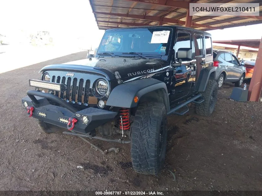 2014 Jeep Wrangler Unlimited Rubicon VIN: 1C4HJWFGXEL210411 Lot: 39867787