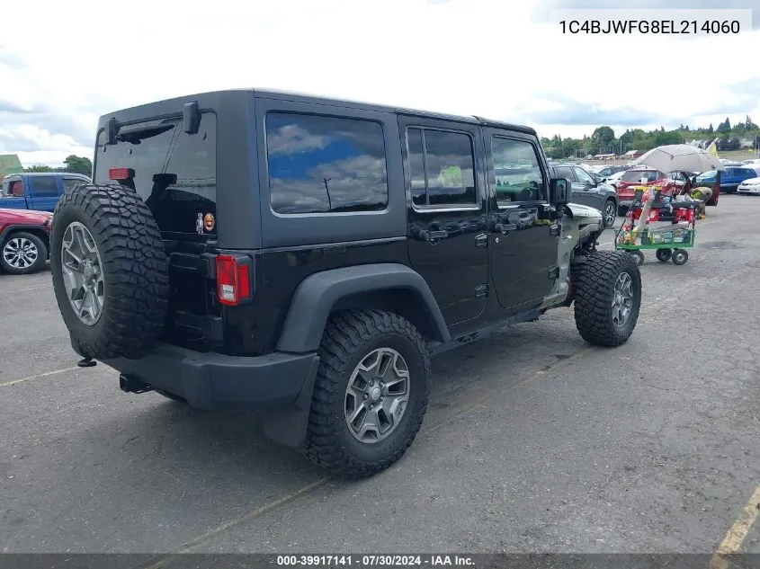 2014 Jeep Wrangler Unlimited Rubicon VIN: 1C4BJWFG8EL214060 Lot: 39917141