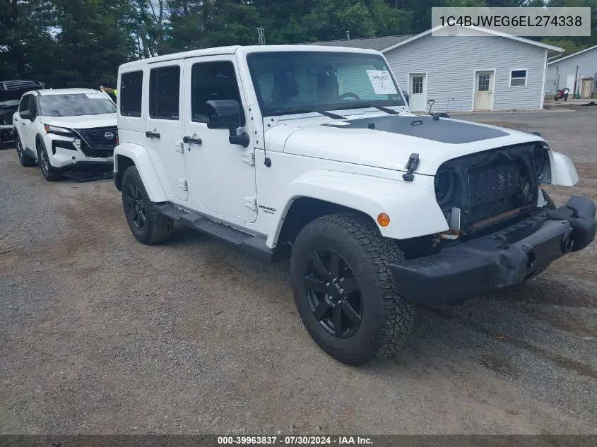 2014 Jeep Wrangler Unlimited Altitude VIN: 1C4BJWEG6EL274338 Lot: 39963837