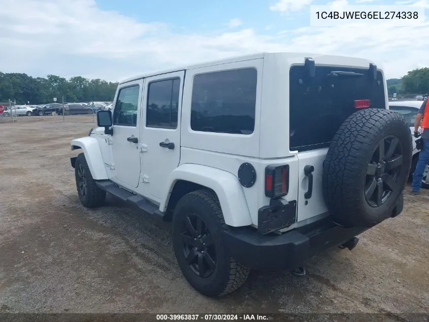 2014 Jeep Wrangler Unlimited Altitude VIN: 1C4BJWEG6EL274338 Lot: 39963837