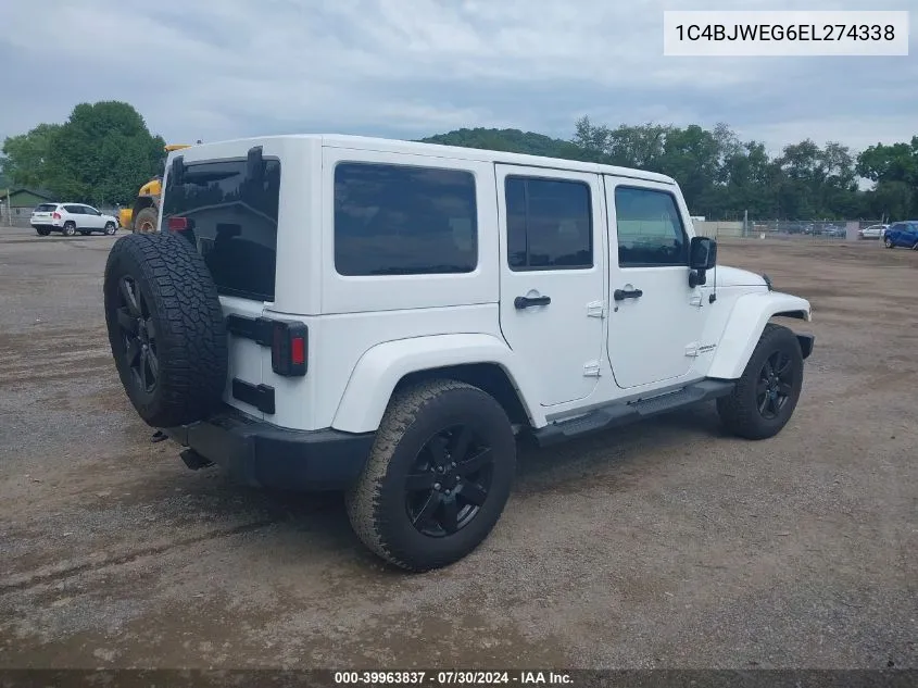 2014 Jeep Wrangler Unlimited Altitude VIN: 1C4BJWEG6EL274338 Lot: 39963837