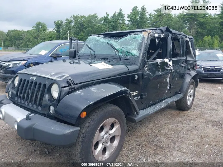 2014 Jeep Wrangler Unlimited Sahara VIN: 1C4BJWEG7EL234088 Lot: 39986277