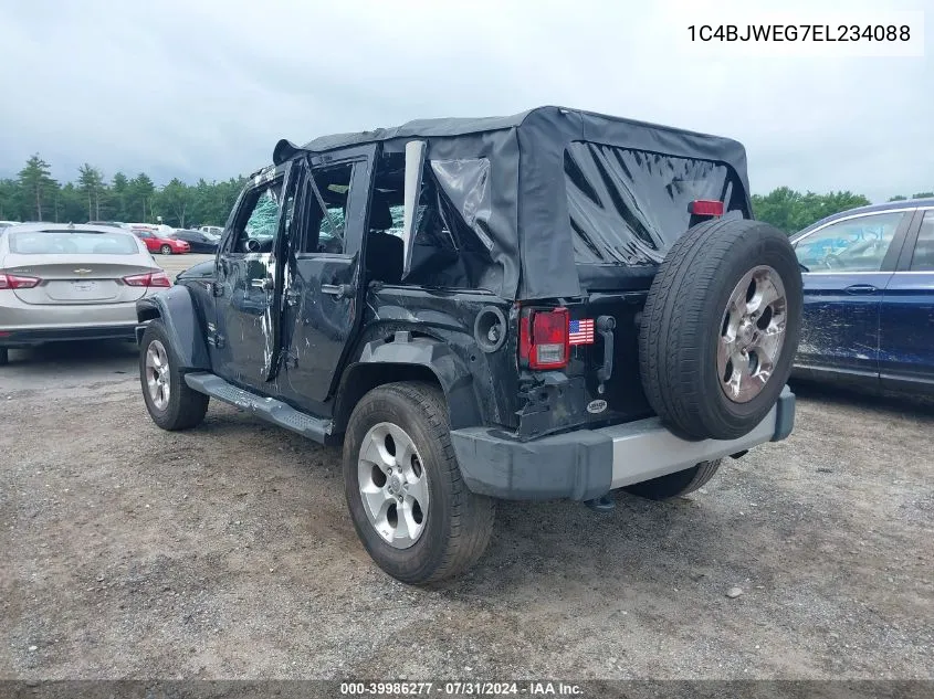 1C4BJWEG7EL234088 2014 Jeep Wrangler Unlimited Sahara