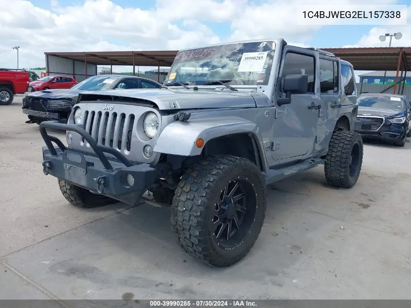 1C4BJWEG2EL157338 2014 Jeep Wrangler Unlimited Sahara