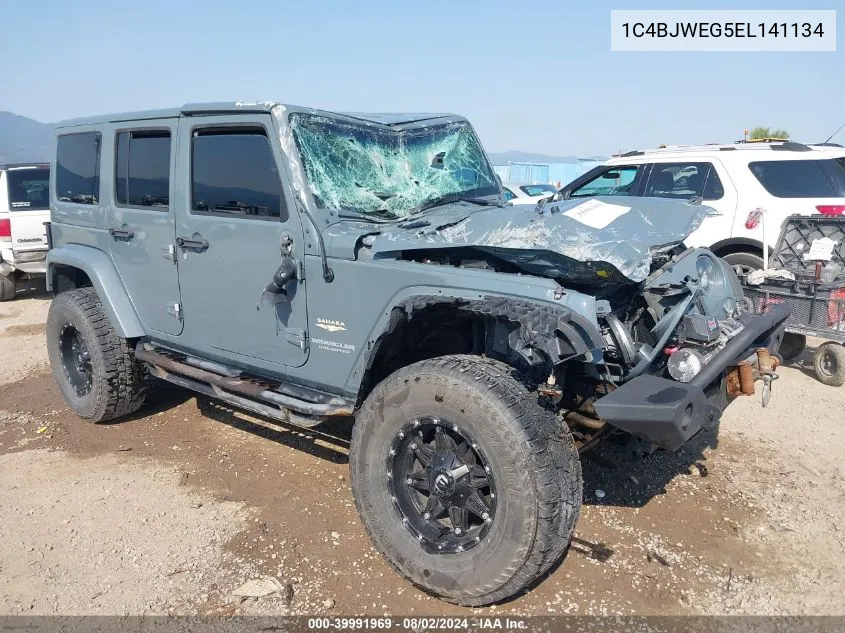 1C4BJWEG5EL141134 2014 Jeep Wrangler Unlimited Sahara