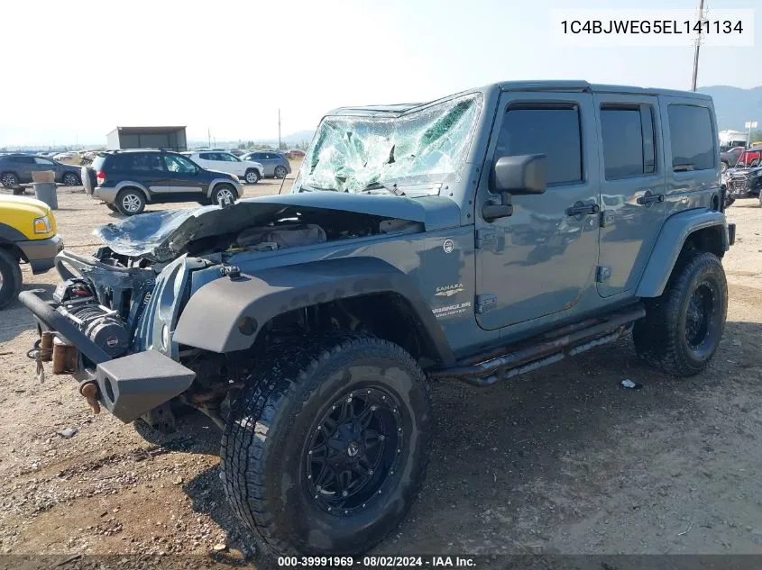 2014 Jeep Wrangler Unlimited Sahara VIN: 1C4BJWEG5EL141134 Lot: 39991969