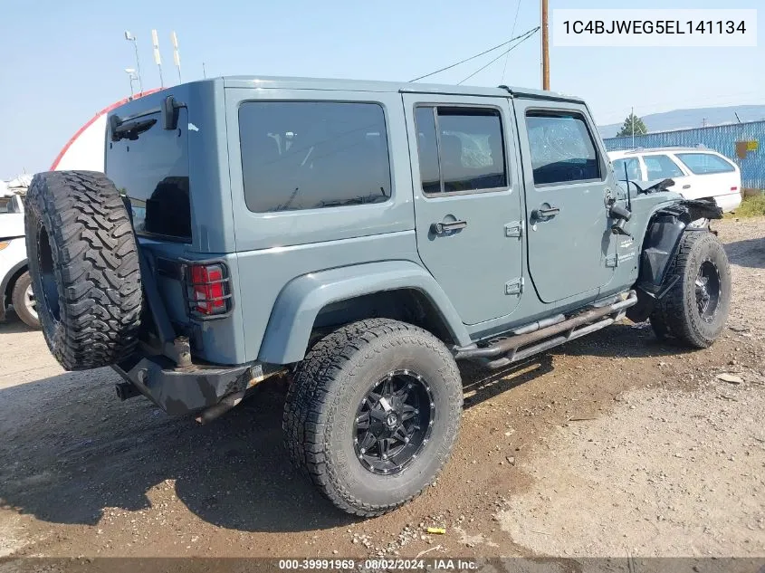 1C4BJWEG5EL141134 2014 Jeep Wrangler Unlimited Sahara