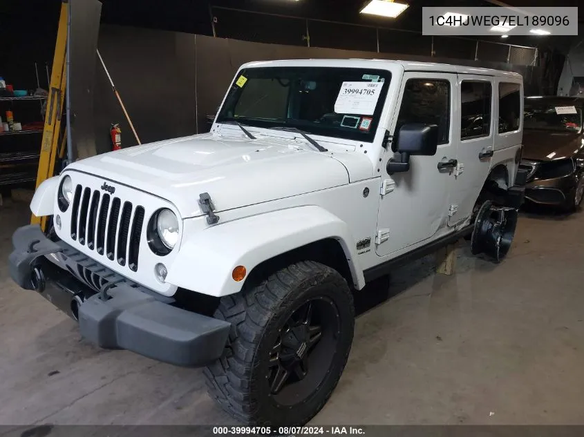 2014 Jeep Wrangler Unlimited Polar Edition VIN: 1C4HJWEG7EL189096 Lot: 39994705