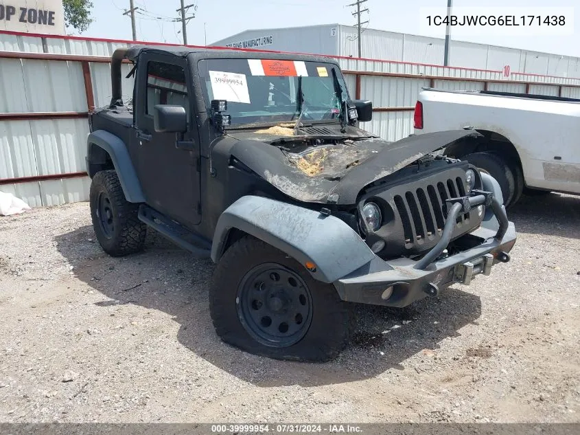 2014 Jeep Wrangler Rubicon VIN: 1C4BJWCG6EL171438 Lot: 39999954