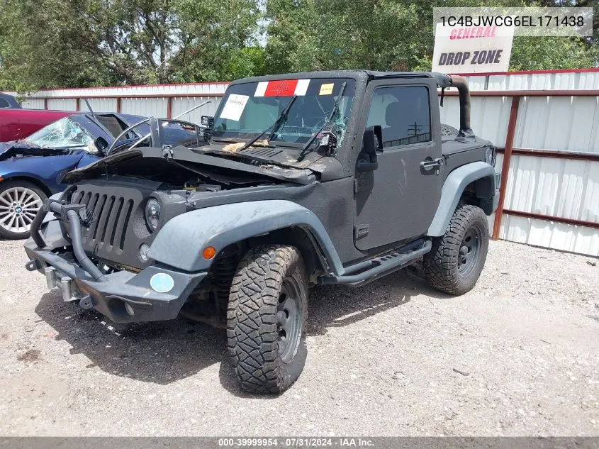 1C4BJWCG6EL171438 2014 Jeep Wrangler Rubicon