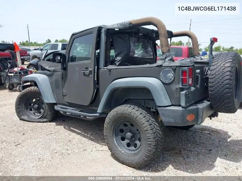 1C4BJWCG6EL171438 2014 Jeep Wrangler Rubicon