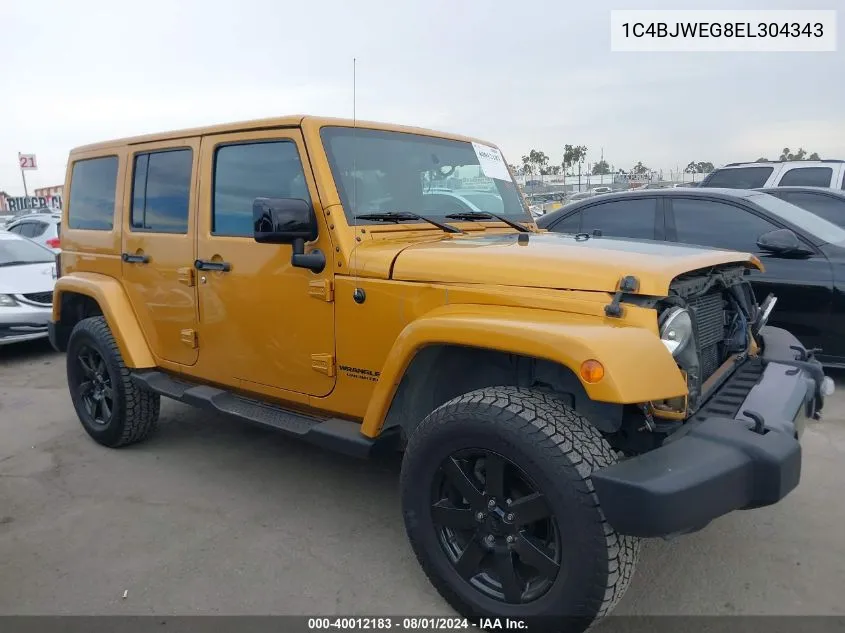 2014 Jeep Wrangler Unlimited Altitude VIN: 1C4BJWEG8EL304343 Lot: 40012183