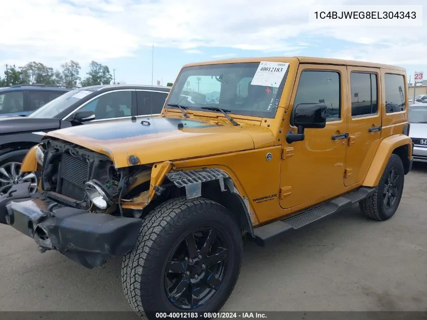 2014 Jeep Wrangler Unlimited Altitude VIN: 1C4BJWEG8EL304343 Lot: 40012183