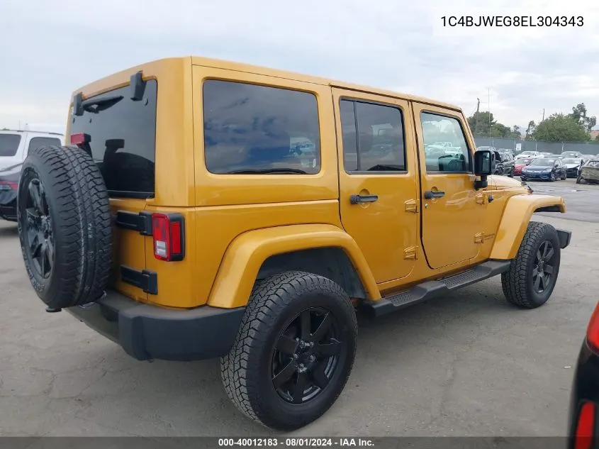 2014 Jeep Wrangler Unlimited Altitude VIN: 1C4BJWEG8EL304343 Lot: 40012183