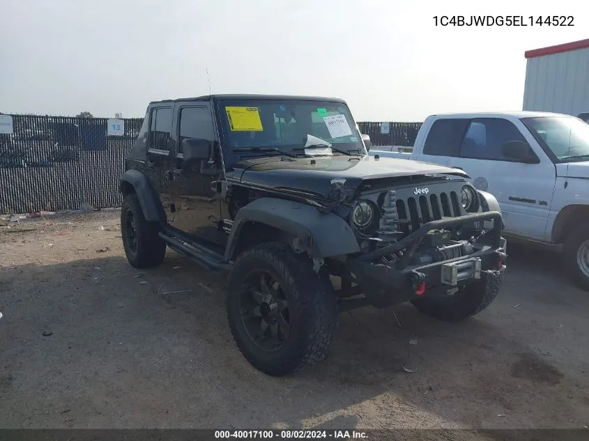 1C4BJWDG5EL144522 2014 Jeep Wrangler Unlimited Sport