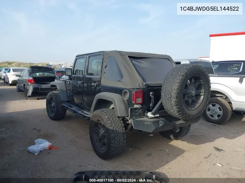 1C4BJWDG5EL144522 2014 Jeep Wrangler Unlimited Sport