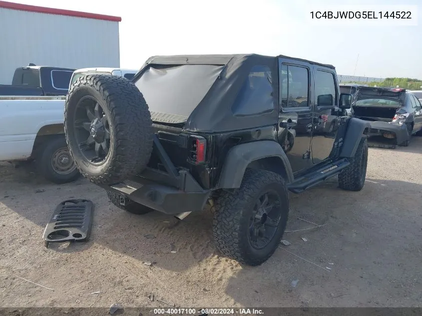 1C4BJWDG5EL144522 2014 Jeep Wrangler Unlimited Sport