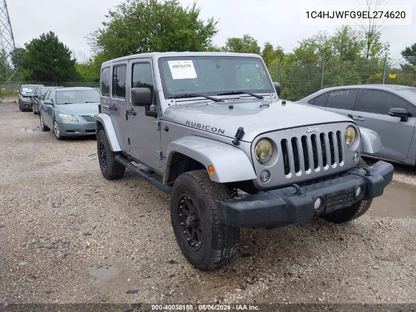 2014 Jeep Wrangler Unlimited Rubicon VIN: 1C4HJWFG9EL274620 Lot: 40036158