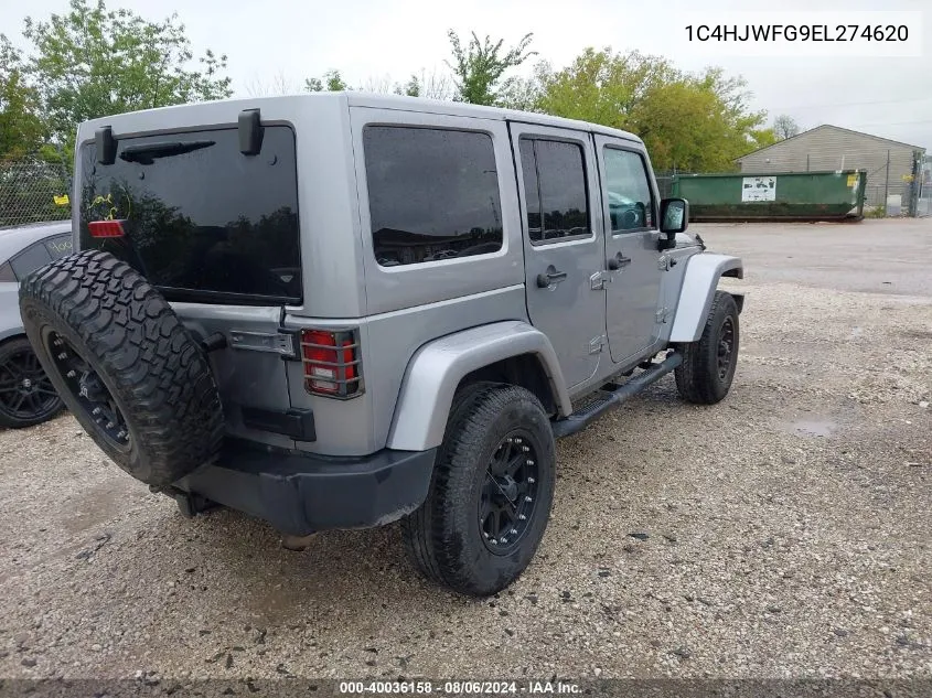 1C4HJWFG9EL274620 2014 Jeep Wrangler Unlimited Rubicon