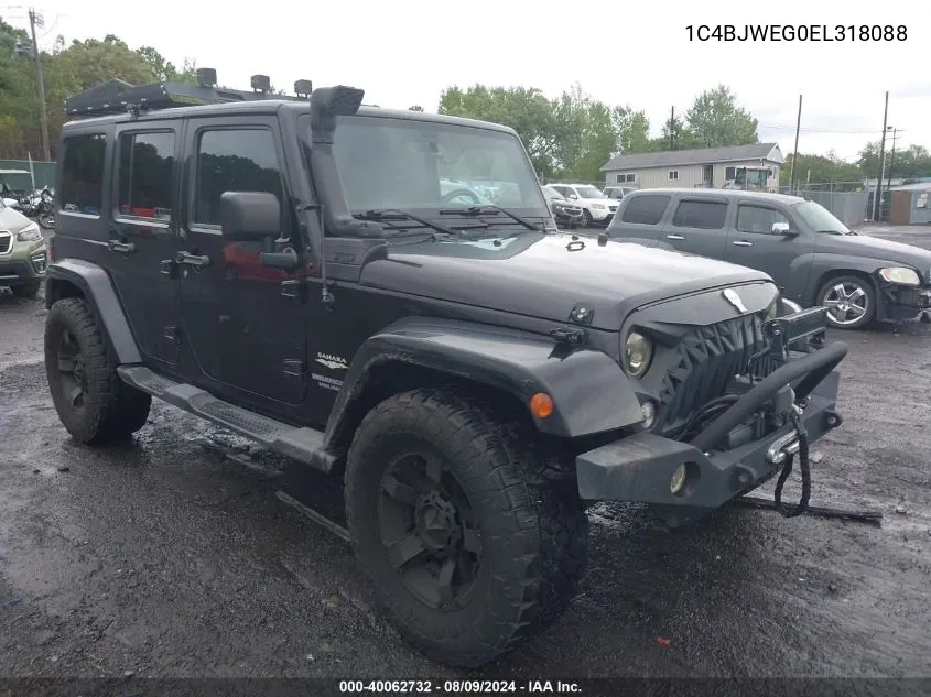 1C4BJWEG0EL318088 2014 Jeep Wrangler Unlimited Sahara