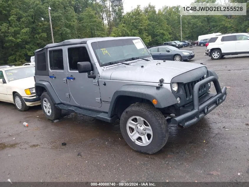 1C4BJWDG2EL255528 2014 Jeep Wrangler Unlimited Sport