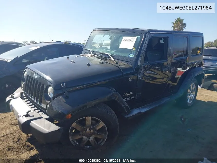 1C4BJWEG0EL271984 2014 Jeep Wrangler Unlimited Sahara