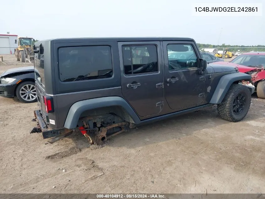 2014 Jeep Wrangler Unlimited Sport VIN: 1C4BJWDG2EL242861 Lot: 40104912