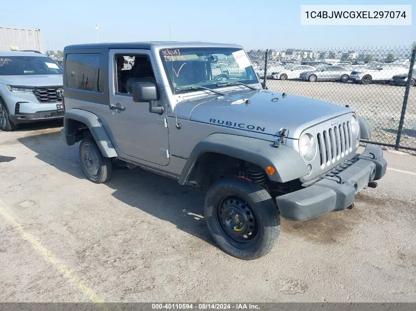 2014 Jeep Wrangler Rubicon VIN: 1C4BJWCGXEL297074 Lot: 40110594