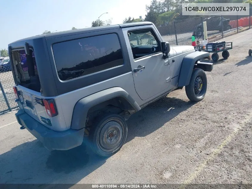 1C4BJWCGXEL297074 2014 Jeep Wrangler Rubicon