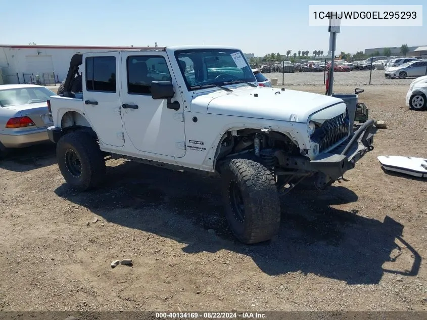 1C4HJWDG0EL295293 2014 Jeep Wrangler Unlimited Sport