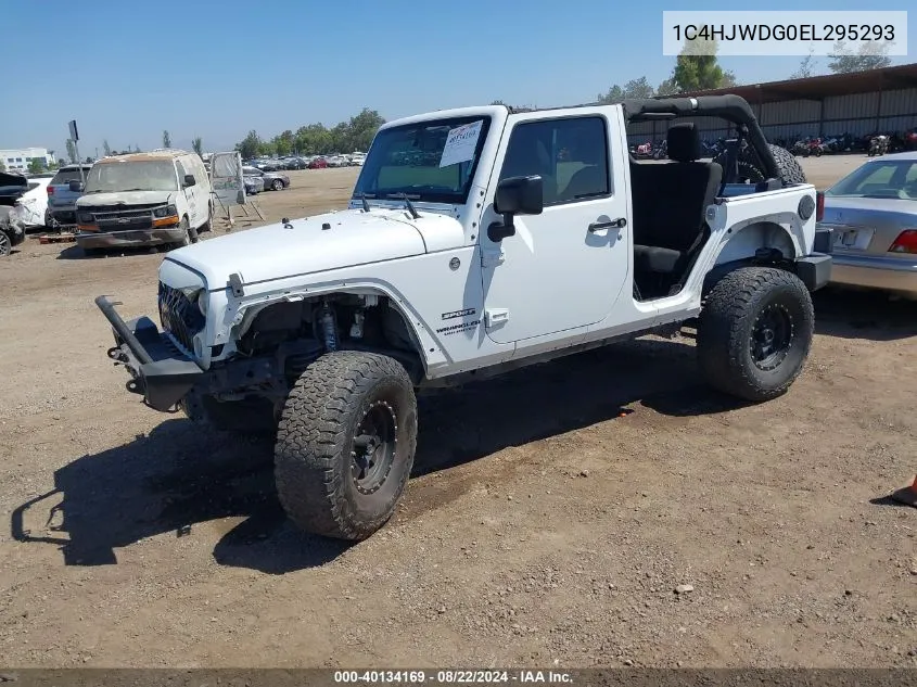 1C4HJWDG0EL295293 2014 Jeep Wrangler Unlimited Sport